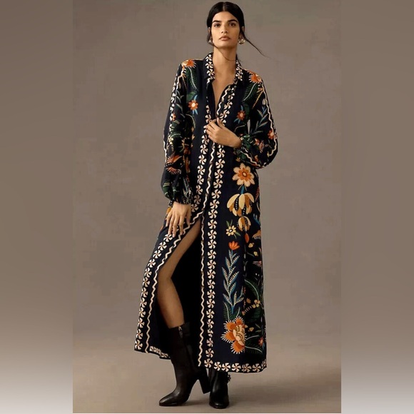 FARM Rio Dresses & Skirts - Farm Rio Button down Maxi Dress NWT Sz XS P